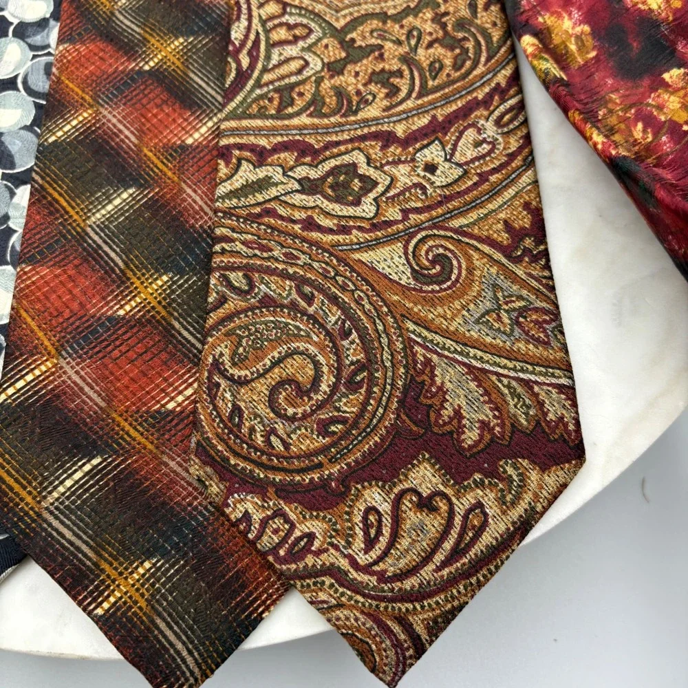 Ermenegildo Zegna‎ Silk Mens Ties Set Of 6 Italy Old Money 3.75x59-60